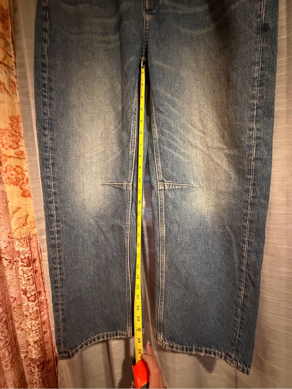 Madewell Women's Medium Blue Darted Barrel-Leg Jeans NWT - Picture 7 of 7